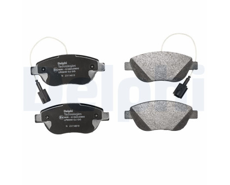 Brake Pad Set, disc brake LP2240 Delphi, Image 2