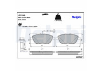 Brake Pad Set, disc brake LP2240 Delphi