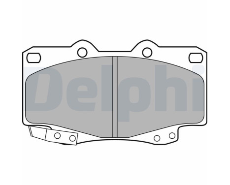 Brake Pad Set, disc brake LP2242 Delphi