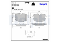 Brake Pad Set, disc brake LP2246 Delphi