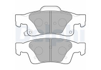 Brake Pad Set, disc brake LP2251 Delphi