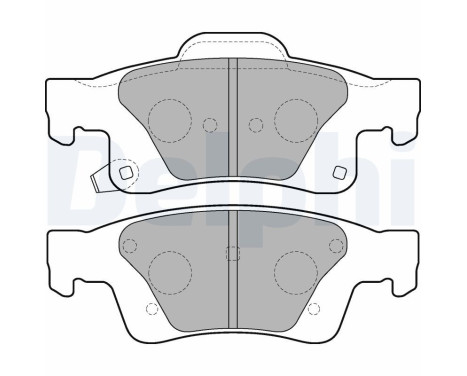 Brake Pad Set, disc brake LP2251 Delphi