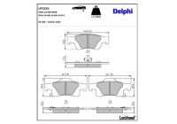 Brake Pad Set, disc brake LP2251 Delphi