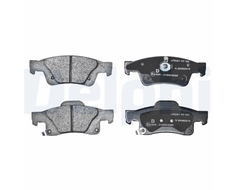 Brake Pad Set, disc brake LP2251 Delphi, Image 2