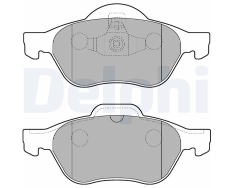 Brake Pad Set, disc brake LP2252 Delphi