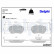 Brake Pad Set, disc brake LP2252 Delphi, Thumbnail 4