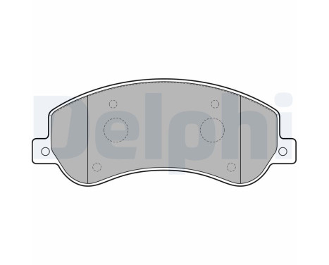 Brake Pad Set, disc brake LP2257 Delphi