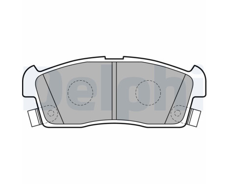 Brake Pad Set, disc brake LP2258 Delphi