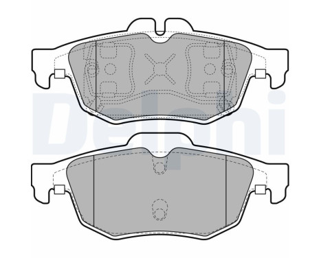 Brake Pad Set, disc brake LP2259 Delphi