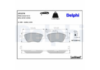 Brake Pad Set, disc brake LP2276 Delphi