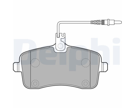 Brake Pad Set, disc brake LP2282 Delphi