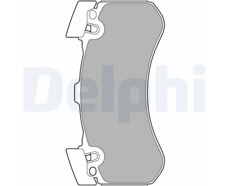 Brake Pad Set, disc brake LP2283 Delphi