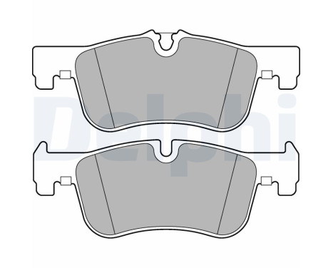 Brake Pad Set, disc brake LP2284 Delphi