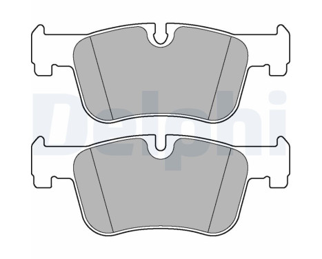 Brake Pad Set, disc brake LP2285 Delphi