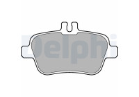 Brake pad set, disc brake LP2289 Delphi