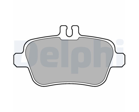 Brake pad set, disc brake LP2289 Delphi