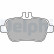 Brake pad set, disc brake LP2289 Delphi