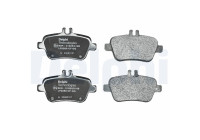 Brake pad set, disc brake LP2289 Delphi