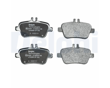 Brake pad set, disc brake LP2289 Delphi