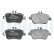 Brake pad set, disc brake LP2289 Delphi