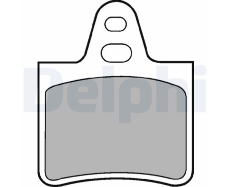 Brake Pad Set, disc brake LP229 Delphi