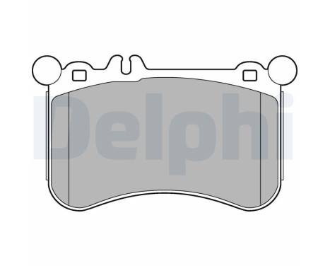 Brake Pad Set, disc brake LP2291 Delphi