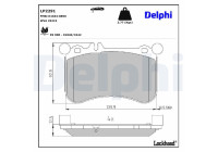 Brake Pad Set, disc brake LP2291 Delphi