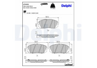 Brake Pad Set, disc brake LP2294 Delphi