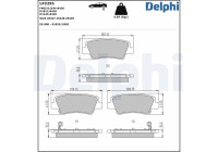 Brake Pad Set, disc brake LP2295 Delphi