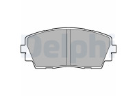 Brake Pad Set, disc brake LP2296 Delphi