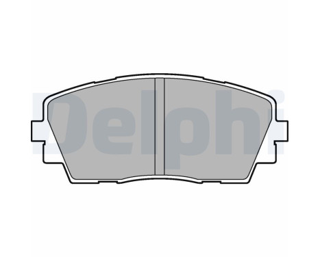 Brake Pad Set, disc brake LP2296 Delphi