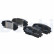 Brake Pad Set, disc brake LP2296 Delphi