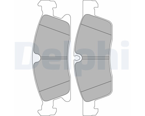 Brake Pad Set, disc brake LP2298 Delphi