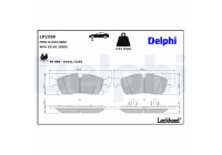 Brake Pad Set, disc brake LP2298 Delphi
