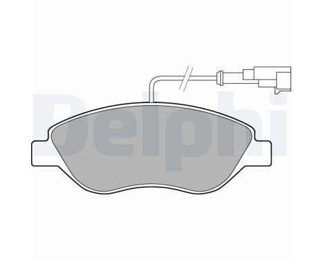 Brake Pad Set, disc brake LP2299 Delphi