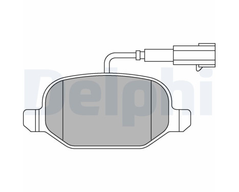 Brake Pad Set, disc brake LP2300 Delphi