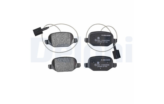 Brake pad set, disc brake LP2302 Delphi, Image 3
