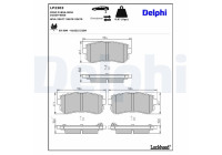 Brake Pad Set, disc brake LP2303 Delphi