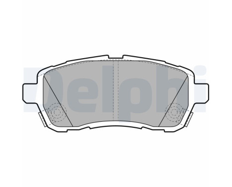 Brake Pad Set, disc brake LP2306 Delphi