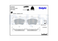 Brake pad set, disc brake LP2442 Delphi