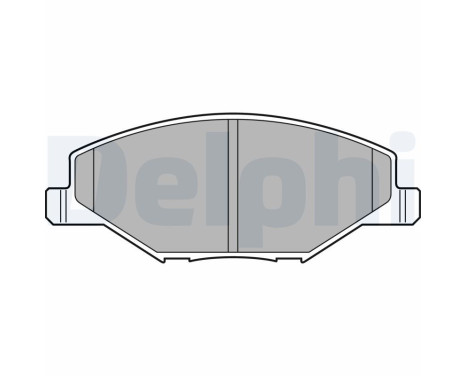 Brake Pad Set, disc brake LP2444 Delphi