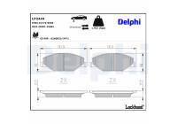 Brake Pad Set, disc brake LP2444 Delphi