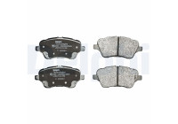 Brake Pad Set, disc brake LP2474 Delphi