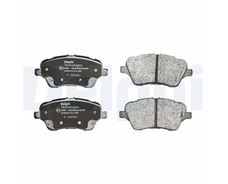 Brake Pad Set, disc brake LP2474 Delphi, Image 2