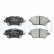 Brake Pad Set, disc brake LP2474 Delphi