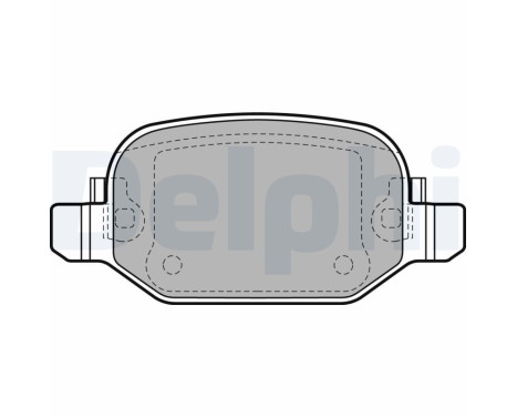 Brake Pad Set, disc brake LP2475 Delphi