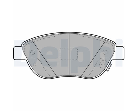 Brake Pad Set, disc brake LP2476 Delphi