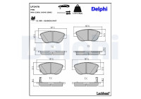 Brake Pad Set, disc brake LP2476 Delphi