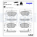 Brake Pad Set, disc brake LP2476 Delphi