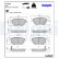 Brake Pad Set, disc brake LP2476 Delphi, Thumbnail 3